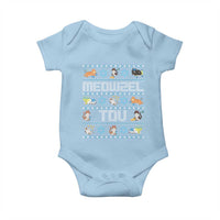 Funny Hanukkah Cats Baby Onesie Meowzel Tov Chanukah Menorah David Stars