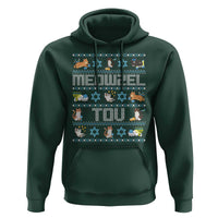 Funny Hanukkah Cats Hoodie Meowzel Tov Chanukah Menorah David Stars
