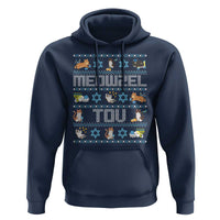 Funny Hanukkah Cats Hoodie Meowzel Tov Chanukah Menorah David Stars