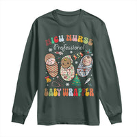 Funny NICU Nurse Christmas Long Sleeve Shirt Professional Baby Wrapper