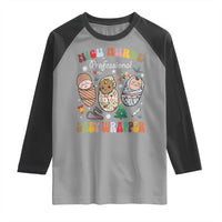 Funny NICU Nurse Christmas Raglan Shirt Professional Baby Wrapper - Wonder Print Shop
