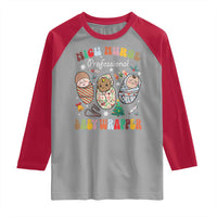 Funny NICU Nurse Christmas Raglan Shirt Professional Baby Wrapper - Wonder Print Shop