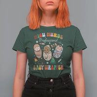 Funny NICU Nurse Christmas T Shirt For Women Professional Baby Wrapper - Wonder Print Shop