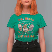 Funny NICU Nurse Christmas T Shirt For Women Professional Baby Wrapper - Wonder Print Shop