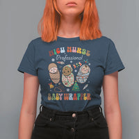 Funny NICU Nurse Christmas T Shirt For Women Professional Baby Wrapper - Wonder Print Shop