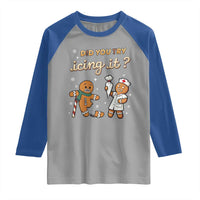Funny Christmas Nurse Raglan Shirt Did You Try Icing It Gingerbreads - Wonder Print Shop