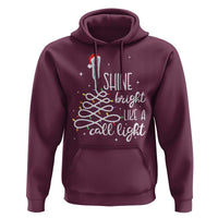 Funny Christmas Nurse Hoodie Shine Bright Like A Call Light Led Lights