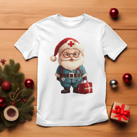 Funny Christmas Santa Doctor Medical T Shirt - Wonder Print Shop