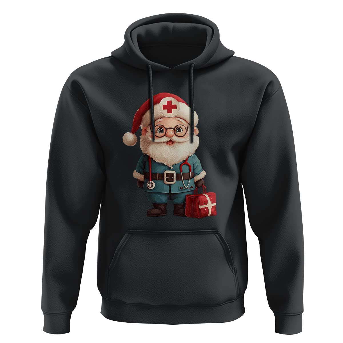 Funny Christmas Santa Doctor Medical Hoodie