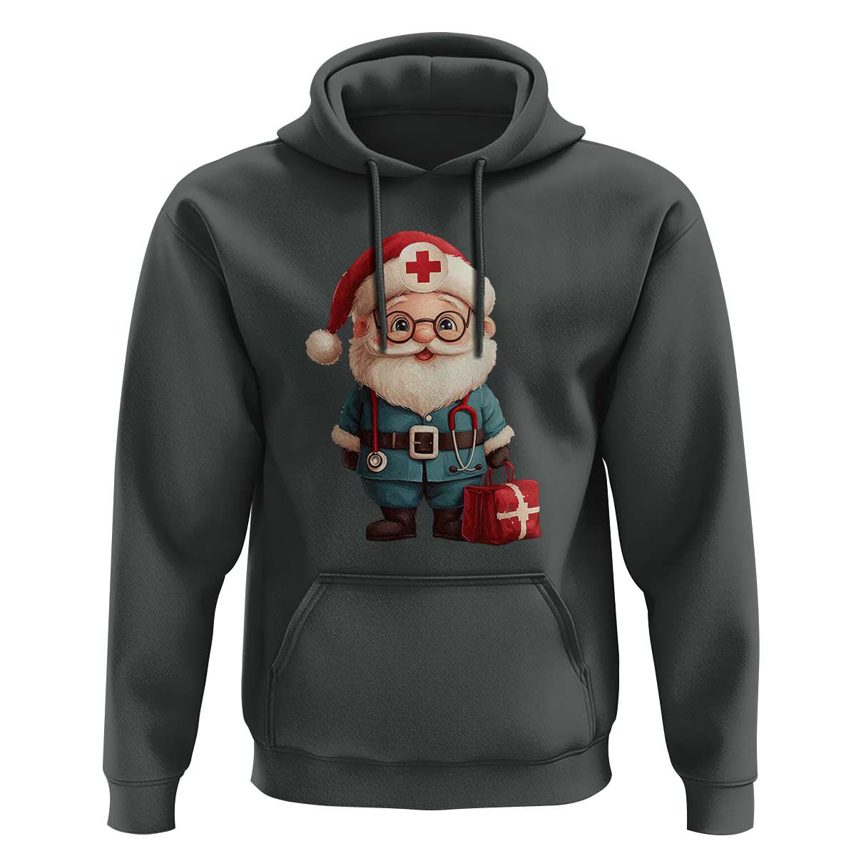 Funny Christmas Santa Doctor Medical Hoodie