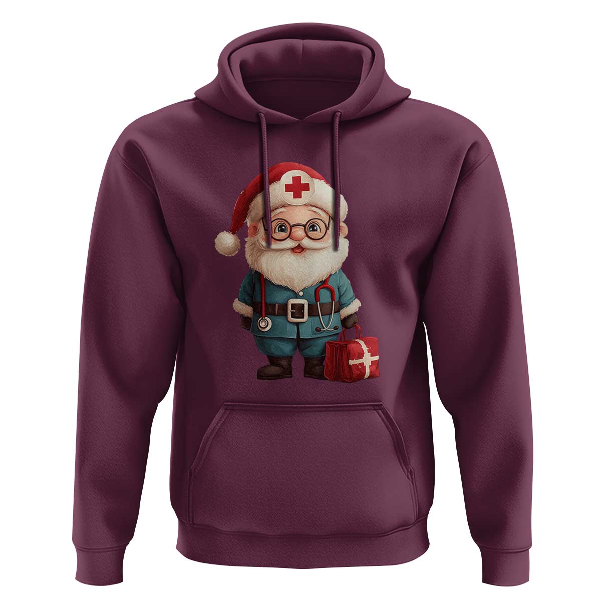 Funny Christmas Santa Doctor Medical Hoodie