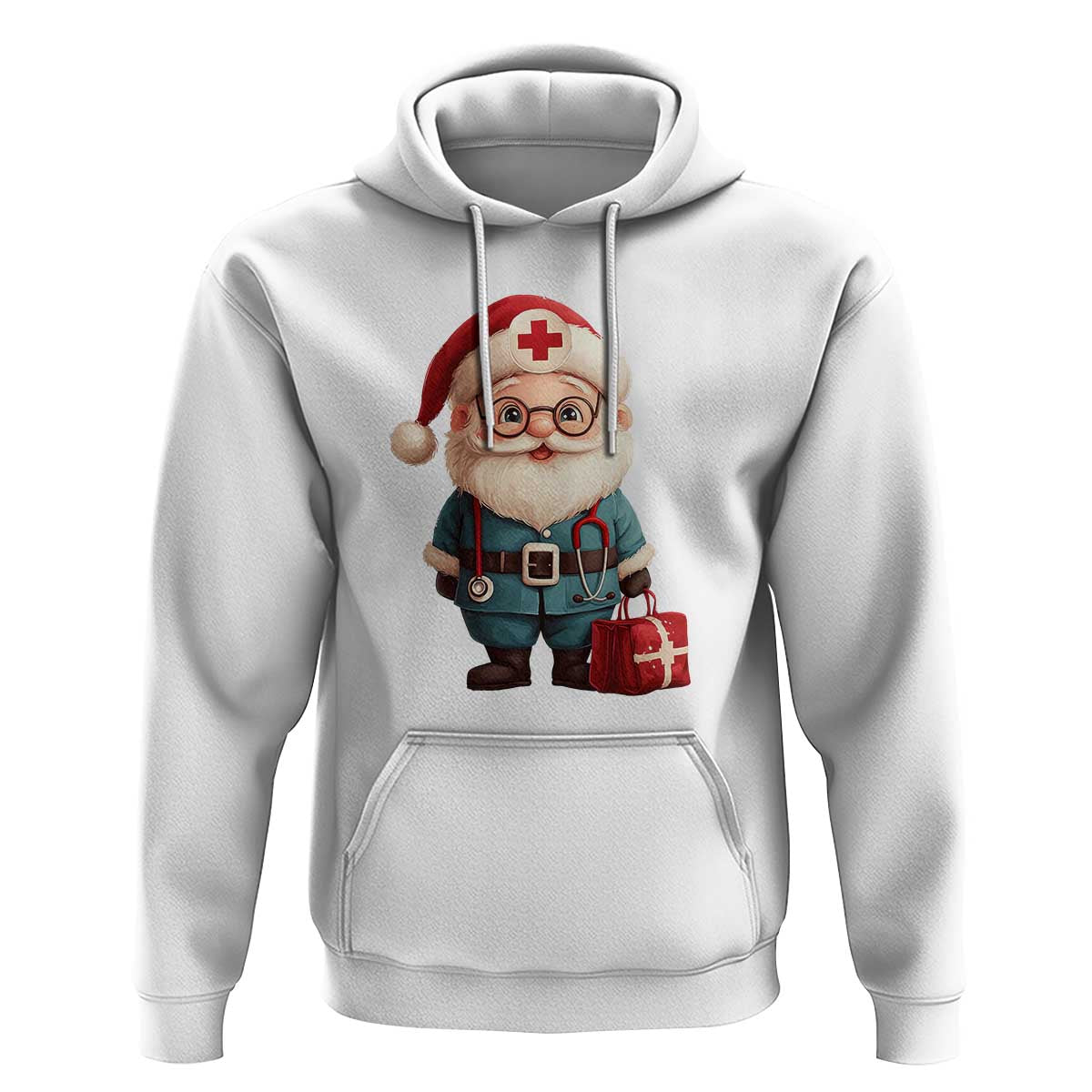 Funny Christmas Santa Doctor Medical Hoodie
