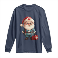 Funny Christmas Santa Doctor Medical Long Sleeve Shirt