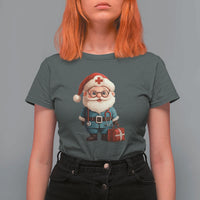 Funny Christmas Santa Doctor Medical T Shirt For Women - Wonder Print Shop