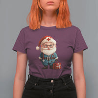 Funny Christmas Santa Doctor Medical T Shirt For Women - Wonder Print Shop