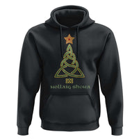 Irish Gaelic Christmas Nollaig Shona Hoodie Celtic Knot Christmas Tree
