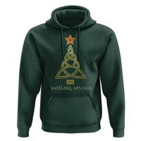 Irish Gaelic Christmas Nollaig Shona Hoodie Celtic Knot Christmas Tree