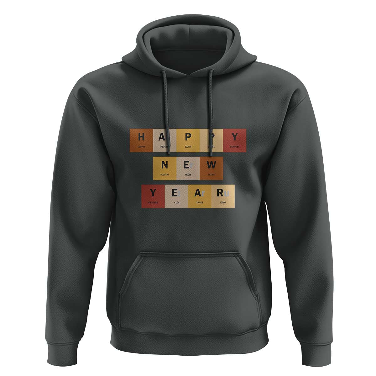 Funny Happy New Year Periodic Table Elements Hoodie Chemistry Teacher Student