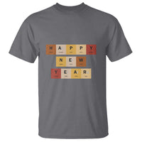 Funny Happy New Year Periodic Table Elements T Shirt Chemistry Teacher Student