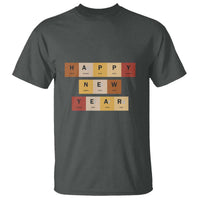 Funny Happy New Year Periodic Table Elements T Shirt Chemistry Teacher Student