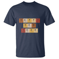 Funny Happy New Year Periodic Table Elements T Shirt Chemistry Teacher Student
