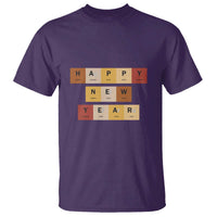 Funny Happy New Year Periodic Table Elements T Shirt Chemistry Teacher Student