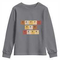 Funny Happy New Year Periodic Table Elements Youth Sweatshirt Chemistry Teacher Student