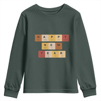 Funny Happy New Year Periodic Table Elements Youth Sweatshirt Chemistry Teacher Student