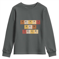 Funny Happy New Year Periodic Table Elements Youth Sweatshirt Chemistry Teacher Student