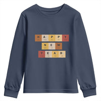 Funny Happy New Year Periodic Table Elements Youth Sweatshirt Chemistry Teacher Student