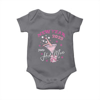 Funny New Year 2025 Same Hot Mess Baby Onesie New Year's Eve Party Coquette Champagne Glass