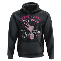 Funny New Year 2025 Same Hot Mess Hoodie New Year's Eve Party Coquette Champagne Glass