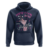 Funny New Year 2025 Same Hot Mess Hoodie New Year's Eve Party Coquette Champagne Glass