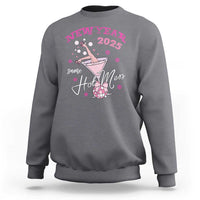 Funny New Year 2025 Same Hot Mess Sweatshirt New Year's Eve Party Coquette Champagne Glass - Wonder Print Shop