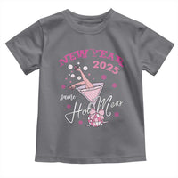 Funny New Year 2025 Same Hot Mess Toddler T Shirt New Year's Eve Party Coquette Champagne Glass