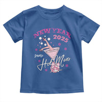 Funny New Year 2025 Same Hot Mess Toddler T Shirt New Year's Eve Party Coquette Champagne Glass