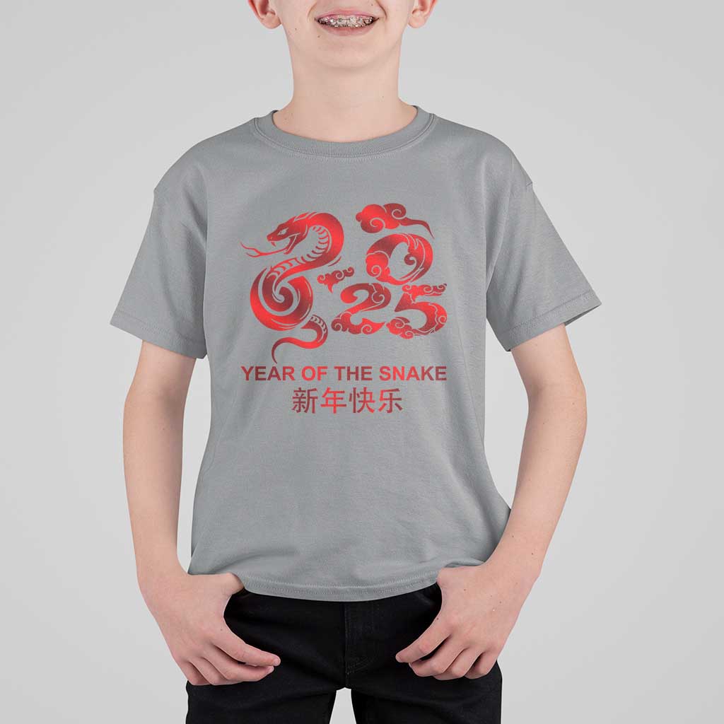 Year Of The Snake Lunar Chinese New Year 2025 T Shirt For Kid