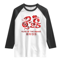 Year Of The Snake Lunar Chinese New Year 2025 Raglan Shirt