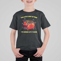 Funny Lil Fire Dumpster T Shirt For Kid This Little Light Of Mine I'm Gonna Let It Shine - Wonder Print Shop