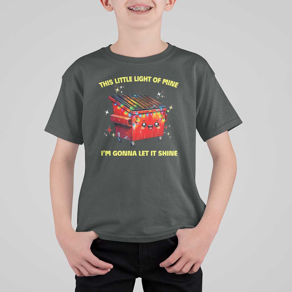 Funny Lil Fire Dumpster T Shirt For Kid This Little Light Of Mine I'm Gonna Let It Shine - Wonder Print Shop