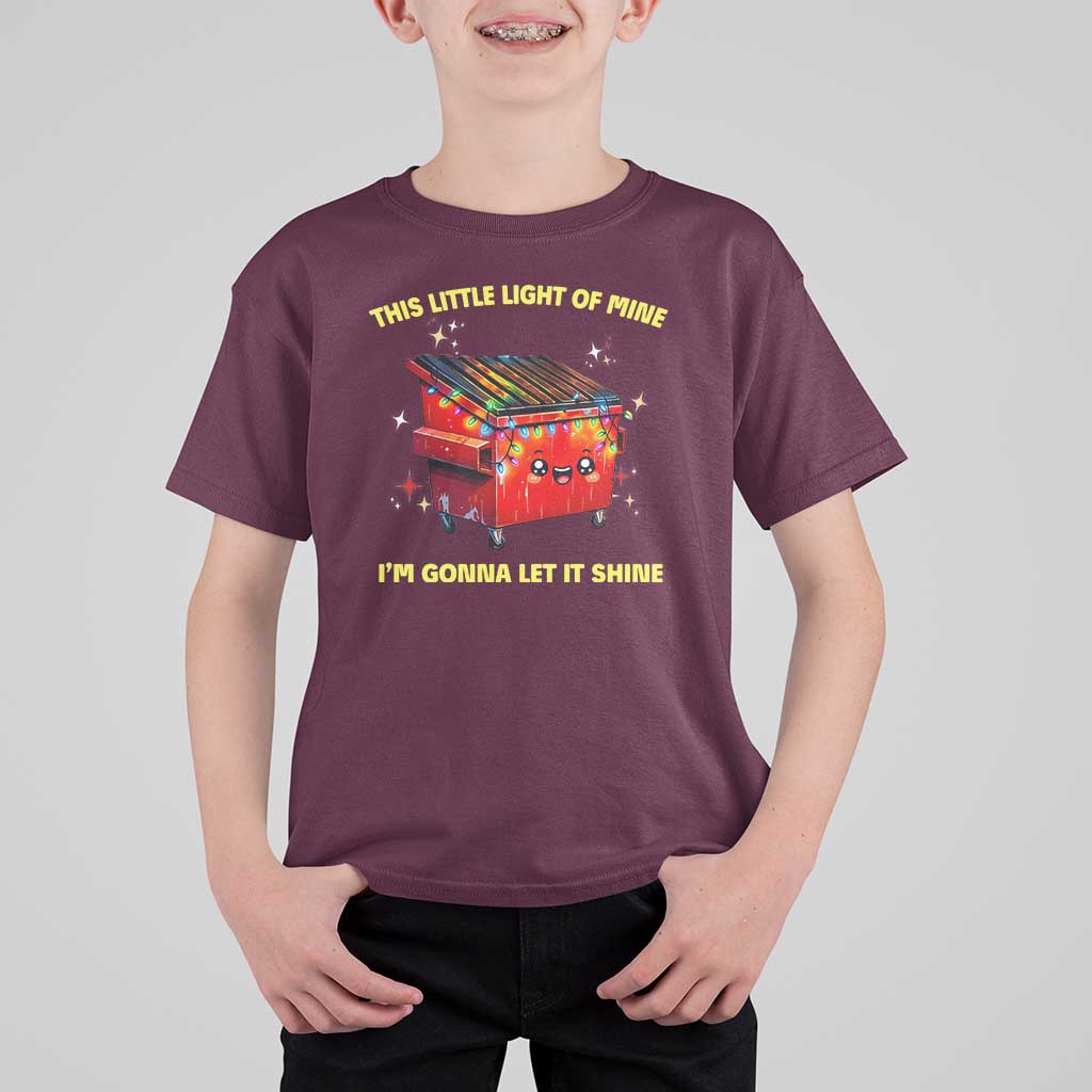Funny Lil Fire Dumpster T Shirt For Kid This Little Light Of Mine I'm Gonna Let It Shine - Wonder Print Shop