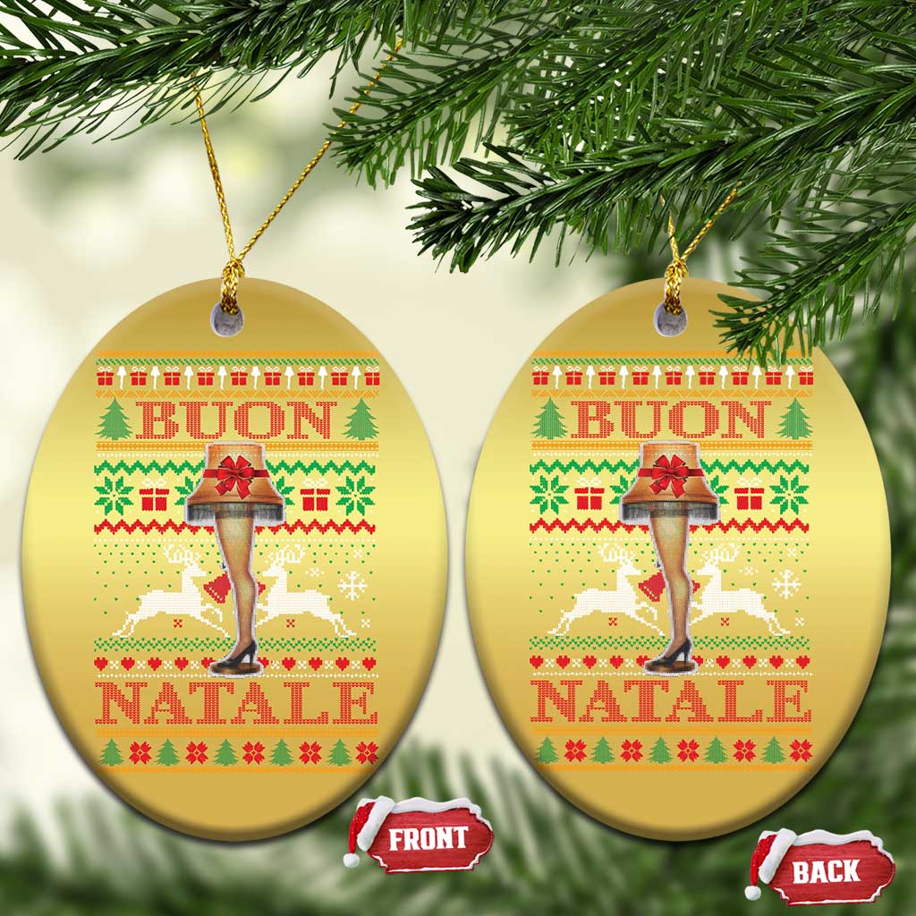 Funny Xmas Movie Christmas Ornament Buon Natale Lamp Italian Christmas - Wonder Print Shop