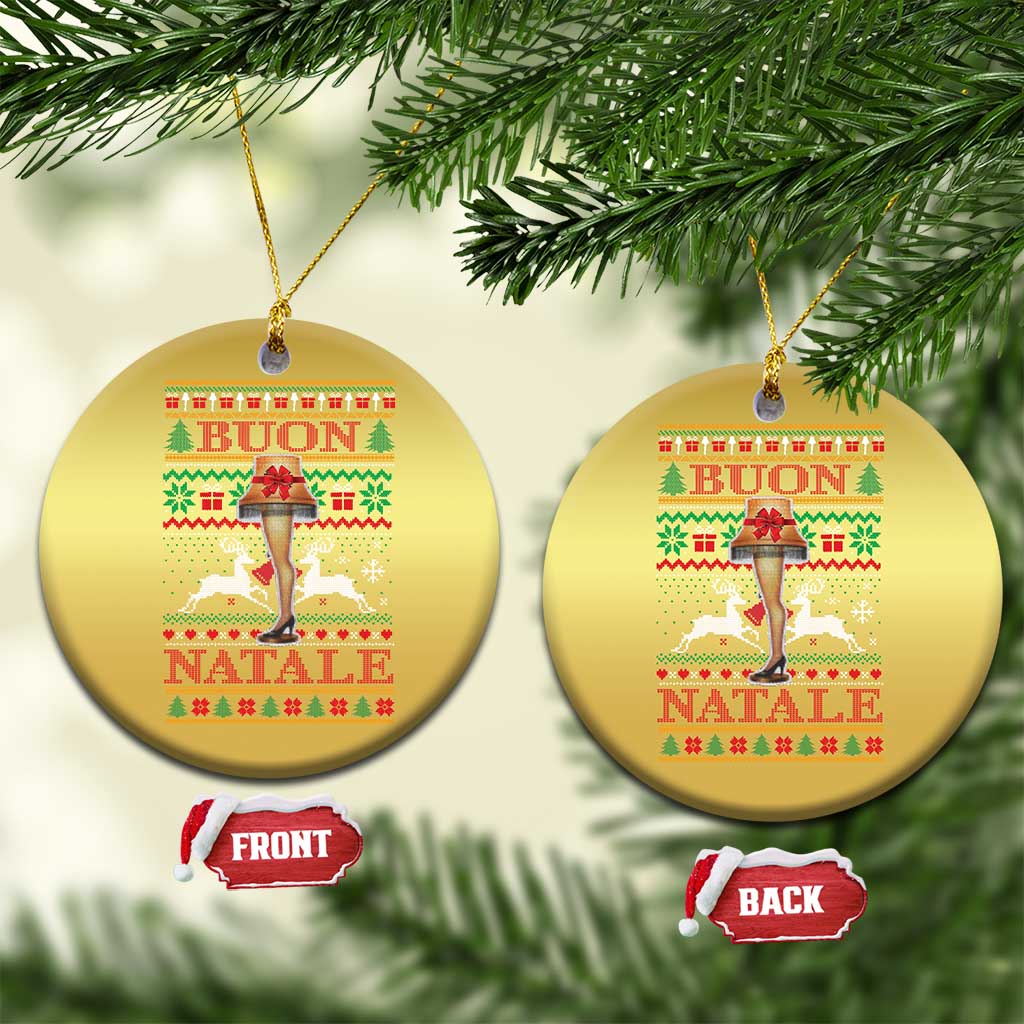 Funny Xmas Movie Christmas Ornament Buon Natale Lamp Italian Christmas - Wonder Print Shop