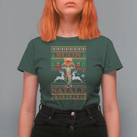 Funny Christmas Movie T Shirt For Women Buon Natale Lamp Italian Christmas - Wonder Print Shop