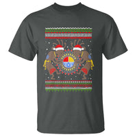Funny Christmas Native American T Shirt Santa Kokopeli Medicine Wheel - Wonder Print Shop