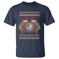 Funny Christmas Native American T Shirt Santa Kokopeli Medicine Wheel - Wonder Print Shop