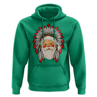 Funny Christmas Native American Indian Santa War Bonnet Hoodie