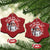 Funny Christmas Native American Christmas Ornament Ho Ho Lay War Bonnet Santa Indian Tribes - Wonder Print Shop