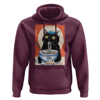 Funny Hanukkah Black Cat Chinese Noodle Hoodie
