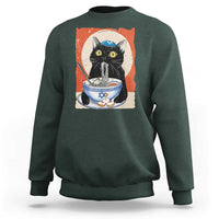 Funny Hanukkah Black Cat Chinese Noodle Sweatshirt - Wonder Print Shop